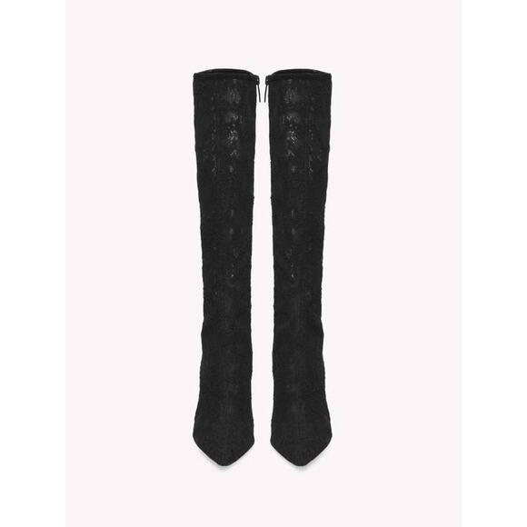 Gianvito Rossi Claudia 85 Lace Boot in Black 38 - Picture 3 of 4